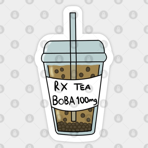 Boba 100mg Sticker by Dango's Merch